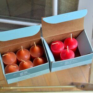 PARTYLITE Candle VOTIVE 9 Counts Spiced Cider Apple Orchard